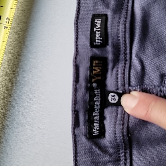 YMI wannabettabutt 3X skinny ankle rolled jeans grayish lavender stretch - Picture 3 of 13